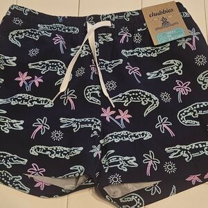 Chubbies Navy Alligator and Palm Print Women's Shorts